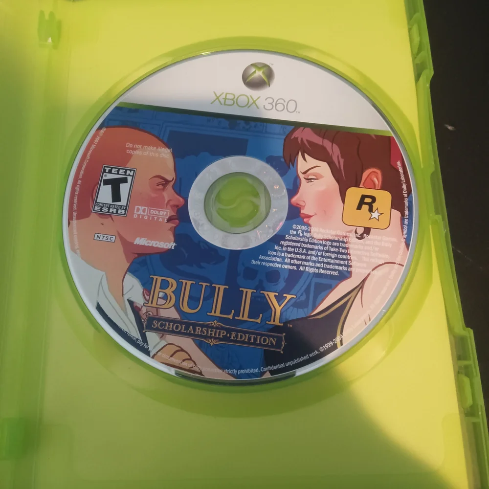 Microsoft Xbox Game - Bully: Scholarship Edition - Blue and Green